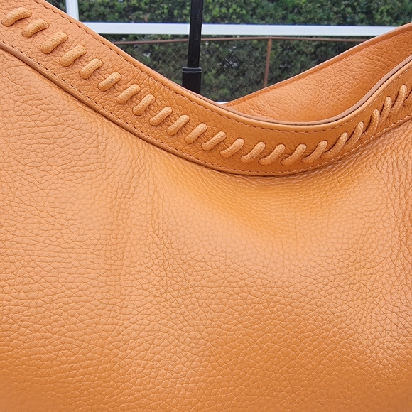 Lodis Texas Leather Sutton Tote/crossbody In Nectarine - Picture 5 of 16